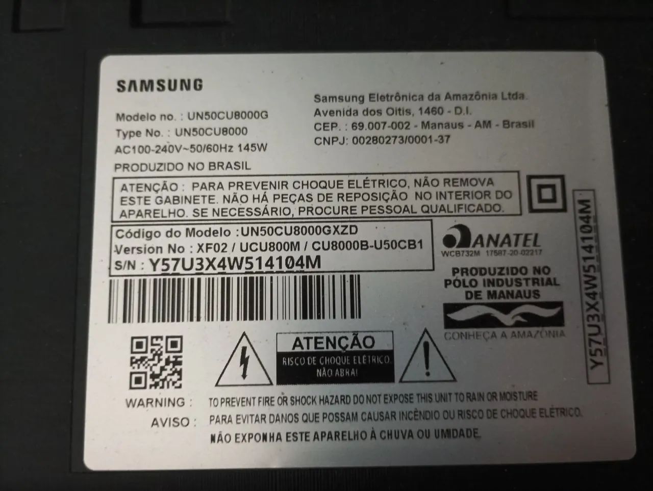 TV CU8000 50 polegadas para venda  - Foto 3
