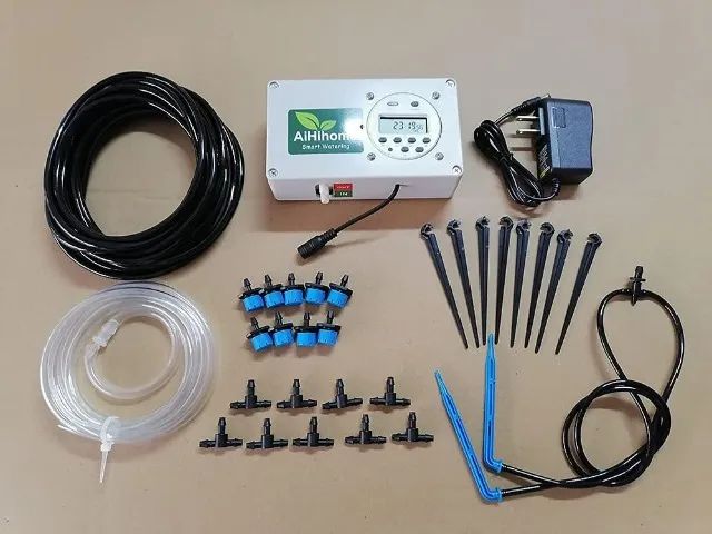Sistema de Irrigação Automatizado com Timer para Plantas Hortas Jardins kit Completo - Foto 6
