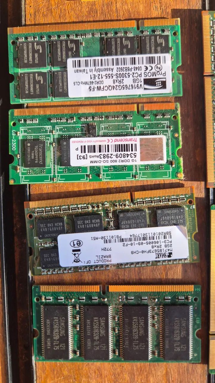 Memórias ram e processador de notebook antigo - Foto 3