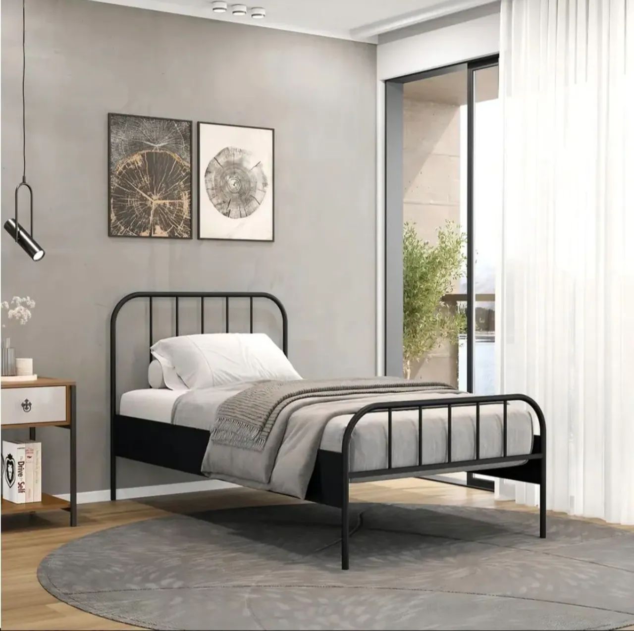 Cama de Ferro Solteiro 