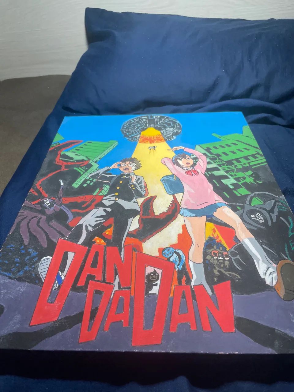 quadro dan da dan anime feitos mão  - Foto 3