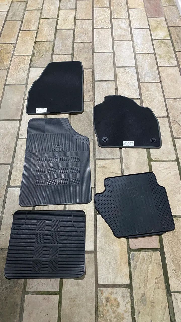 Conjunto de tapetes de borracha