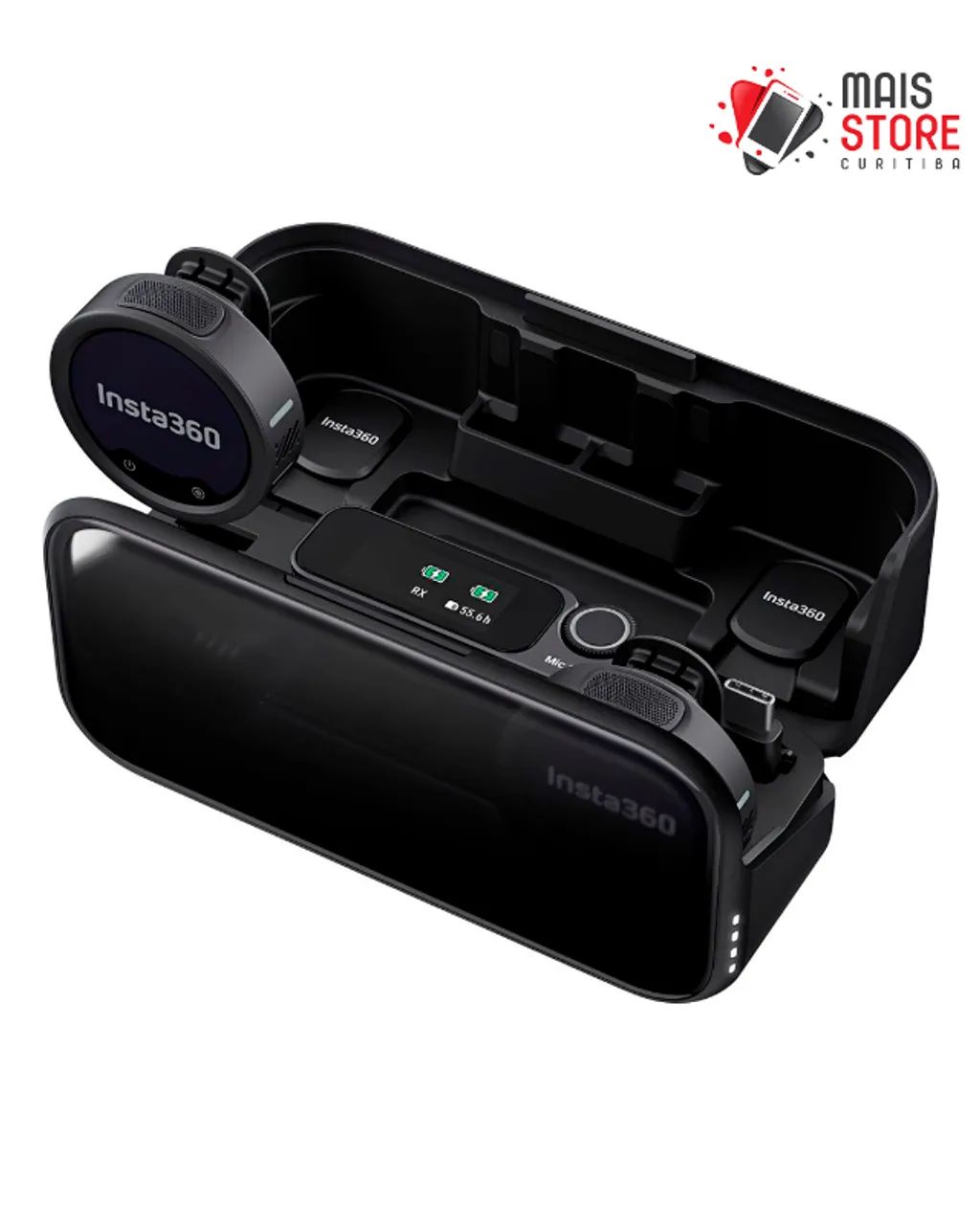 Microfone INSTA360 Mic Pro (2TX +1RX) - Lacrado na caixa