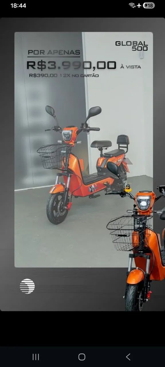 Moto elétrica global