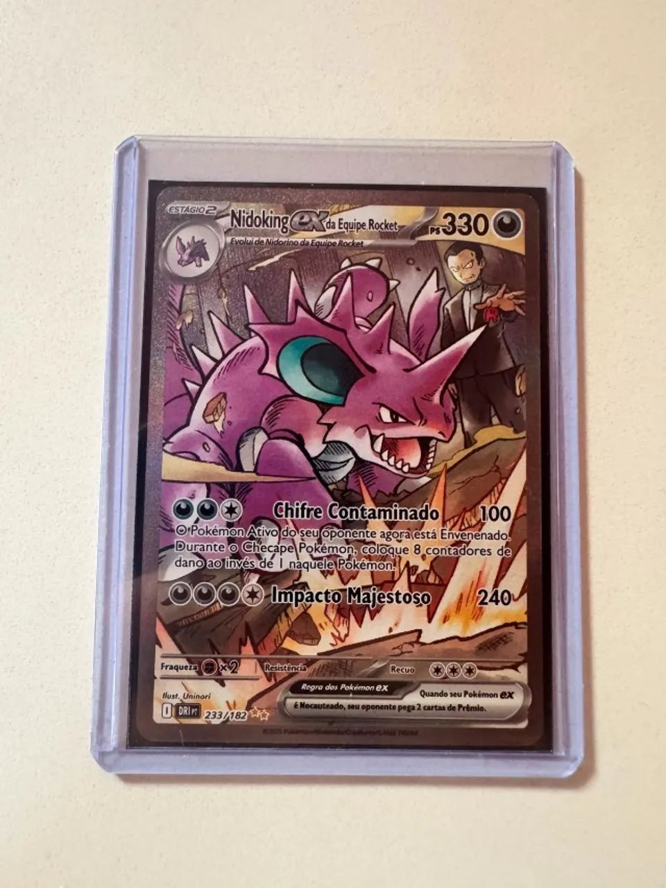 Pokemon TCG Nidoking Ex da Equipe Rocket