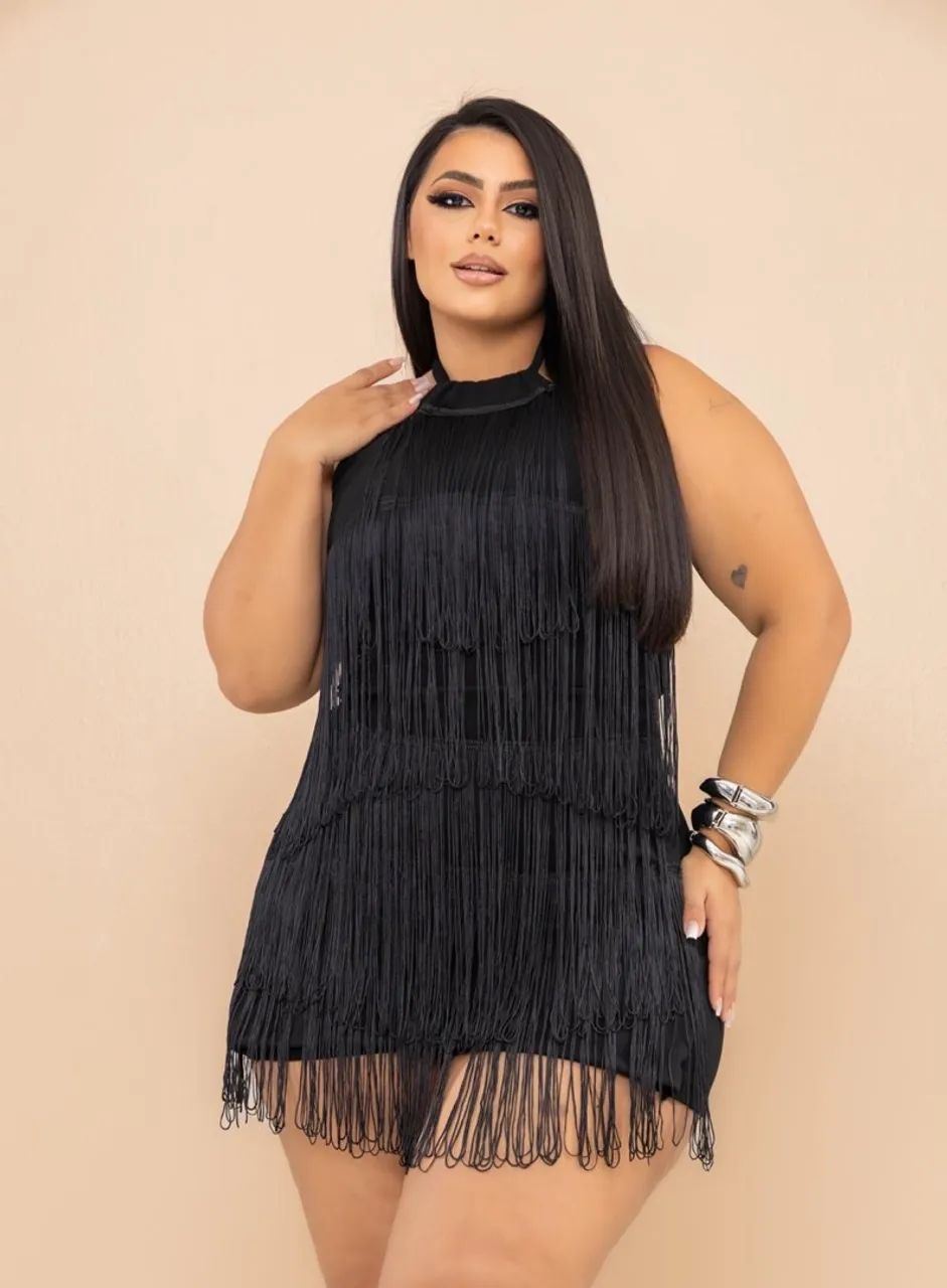 Macaquinho short saia Plus size - Foto 3