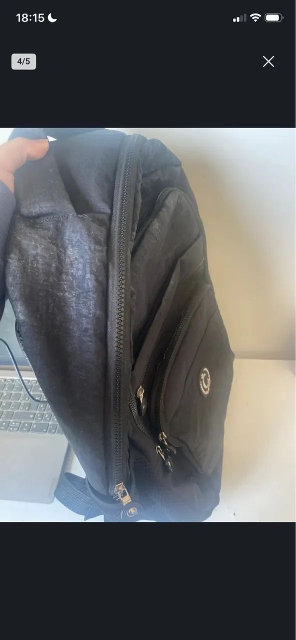 Mochila grande preta nova  - Foto 4