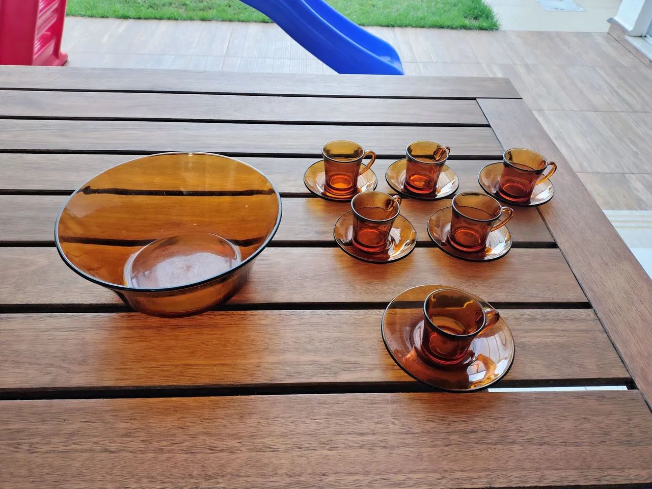 Jogo Duralex Ambar Xícaras antigas - Foto 2