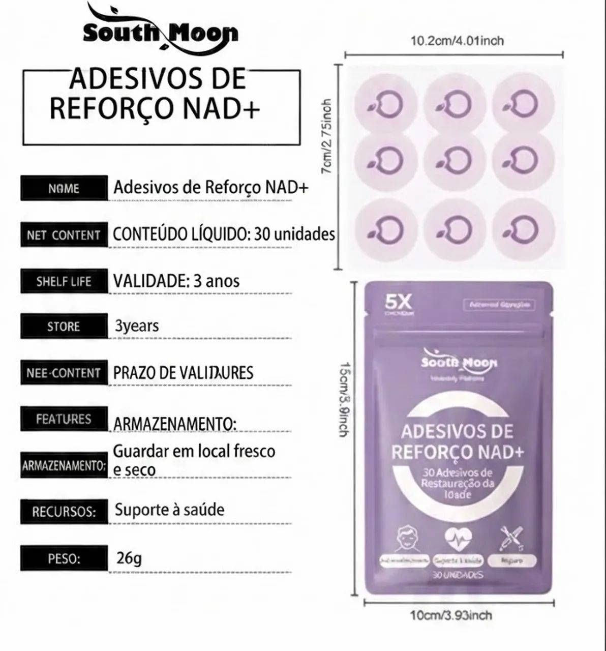 Adesivo corporal nas+ boost vitalidade - Foto 2