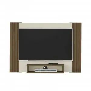 Painel Cine Pinho Ripado/Off White - Foto 4