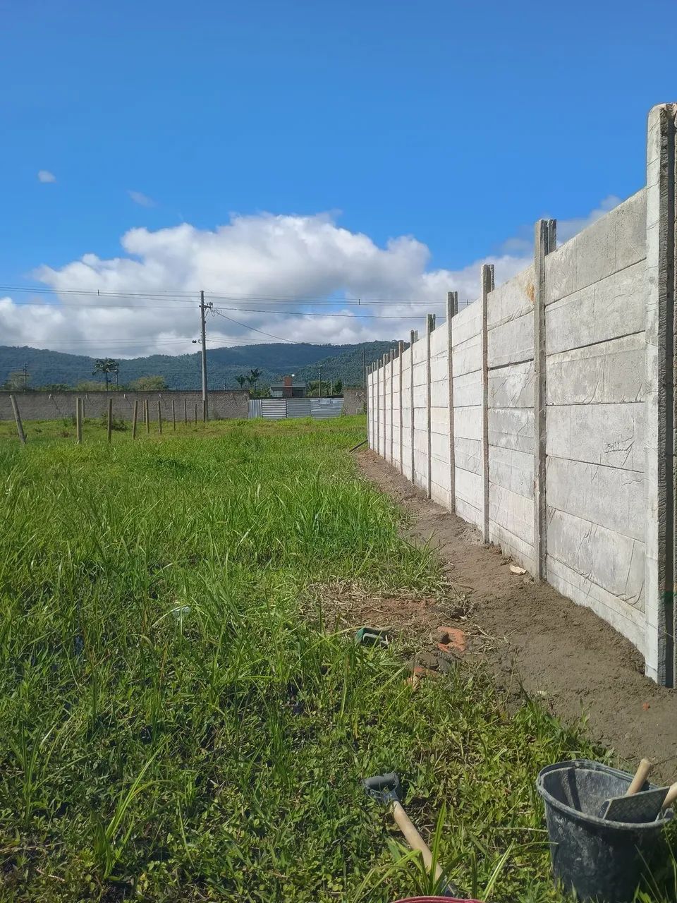 Muro pré moldado em concreto 