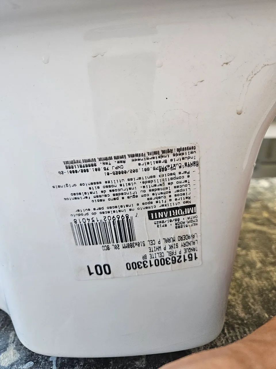 Tanque de Louça com Mesa Branco Celite (NOVO) - Foto 4