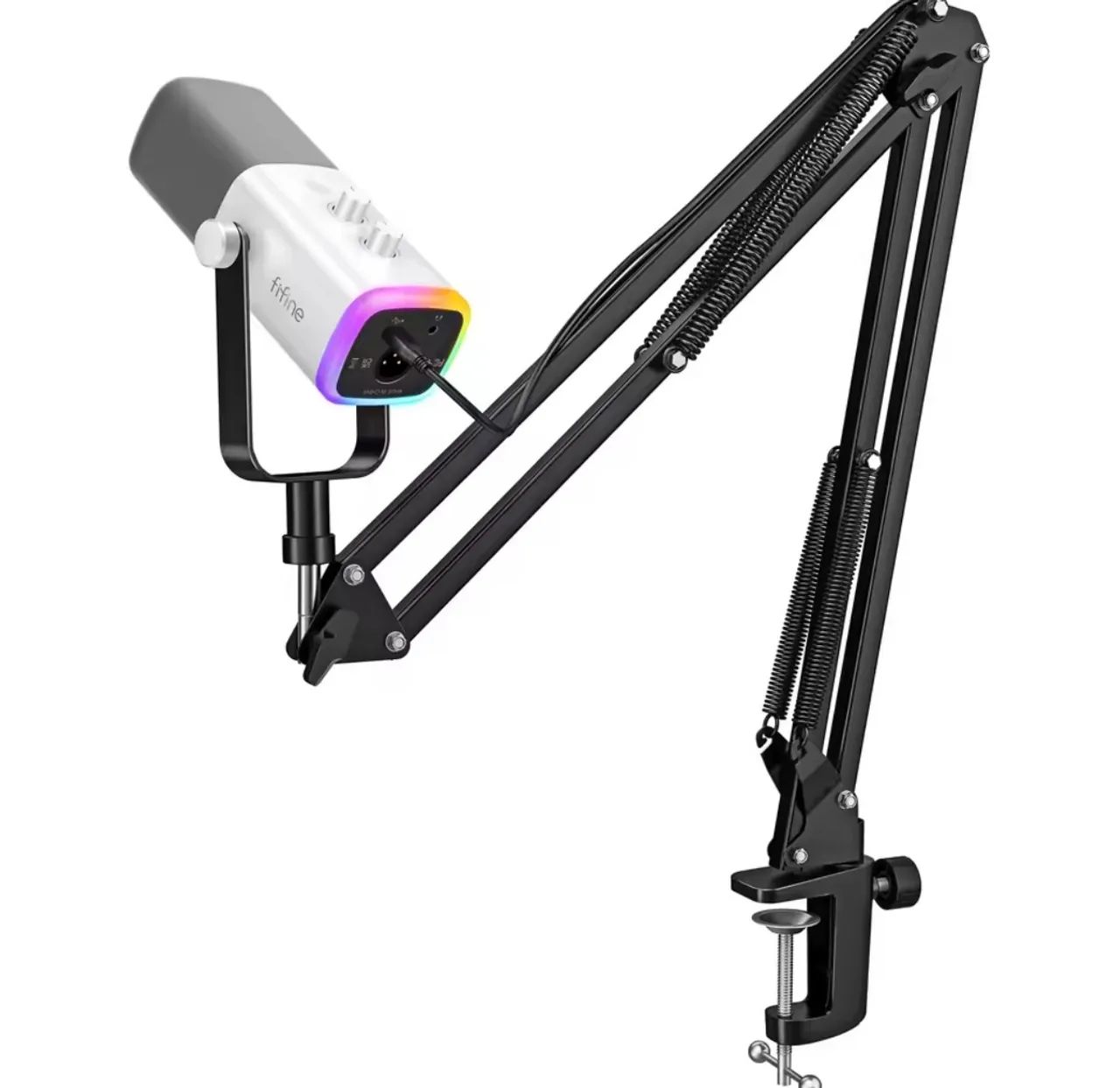 Microfone FIFINE AM8T RGB USB XLR com Braço Articulado - Foto 4