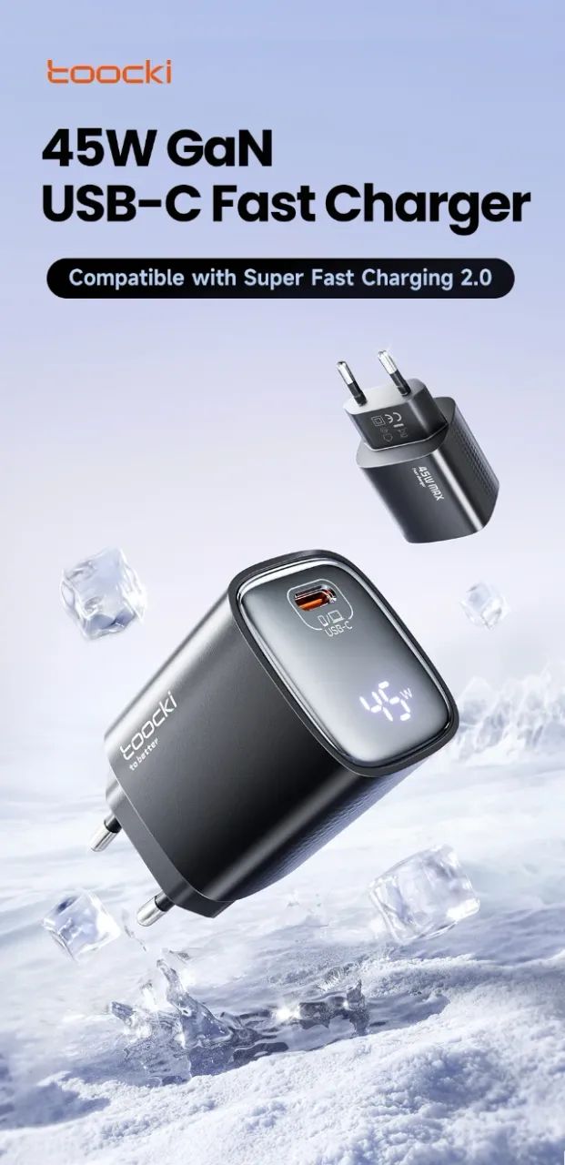 4x Carregador GaN Toocki com display - Foto 2