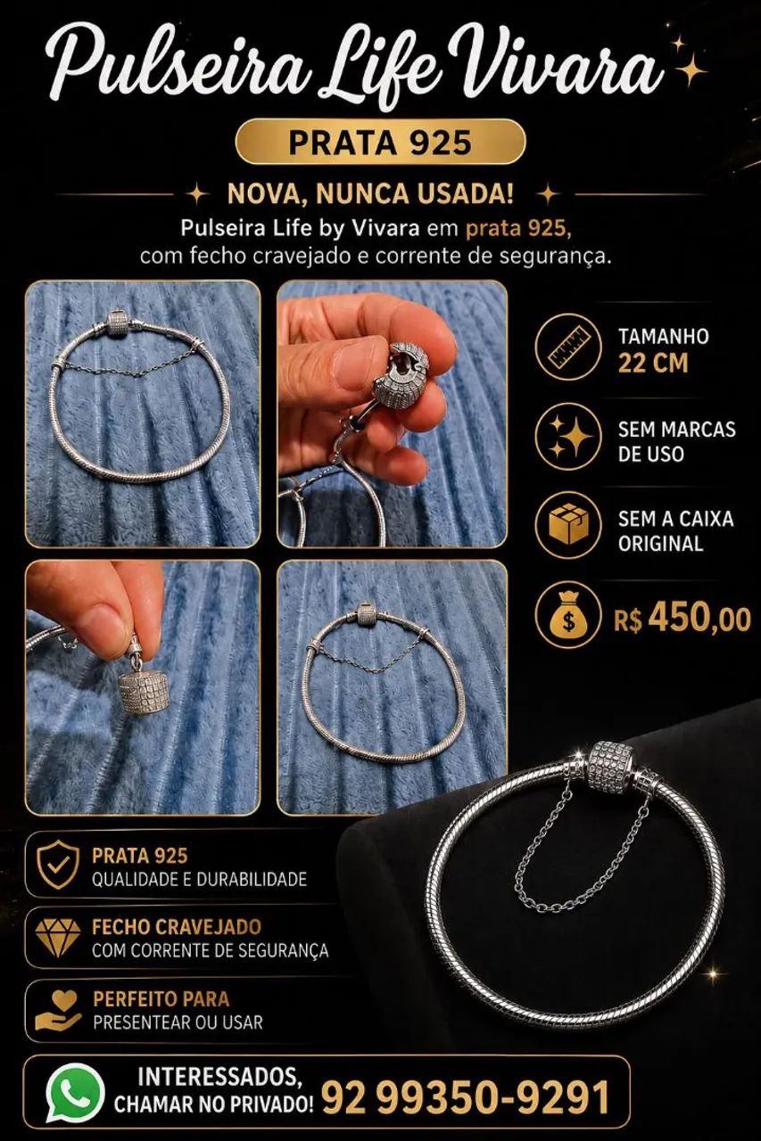 Pulseira da Vivara Prata 
