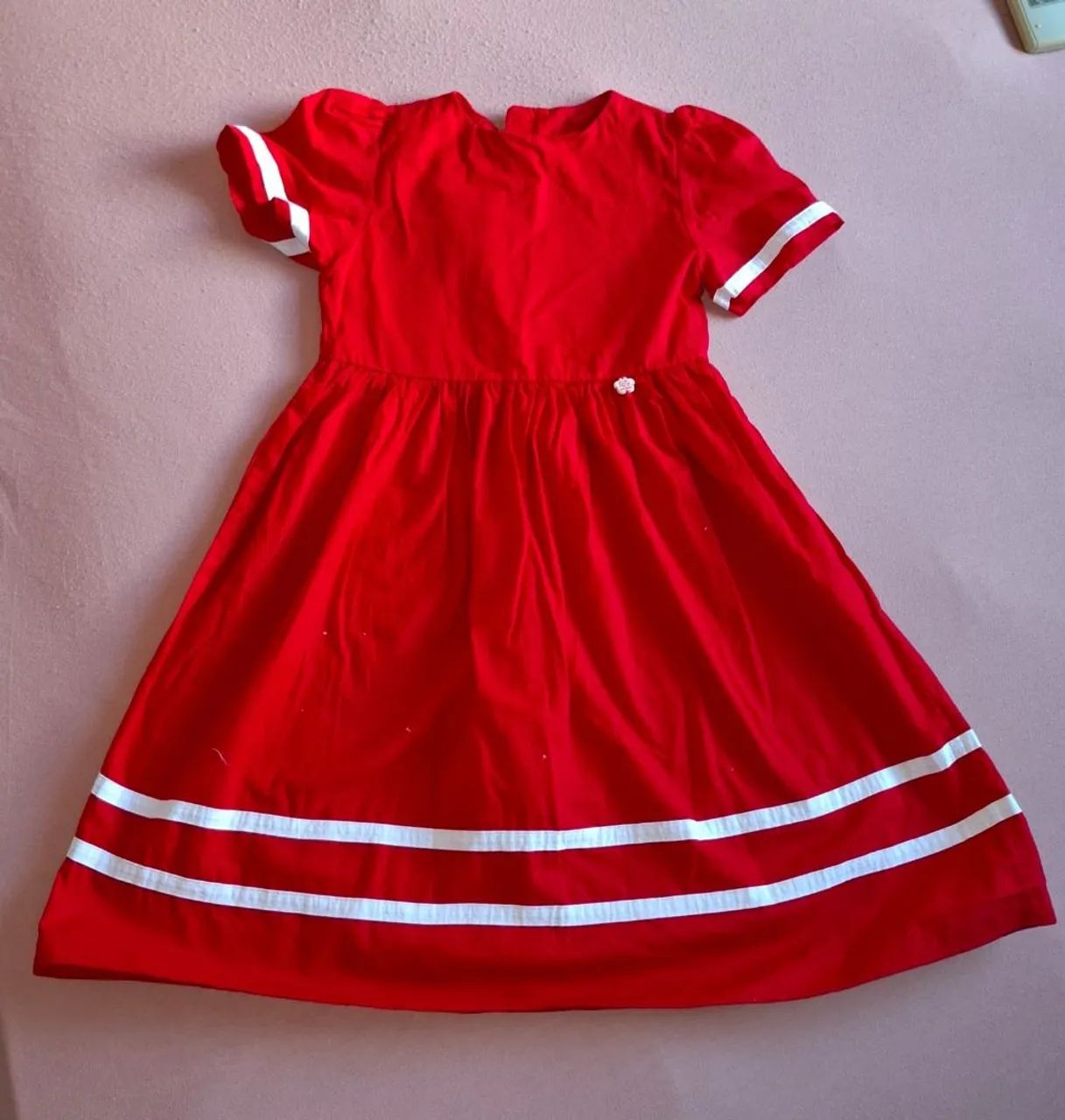 Vestido vermelho infantil 