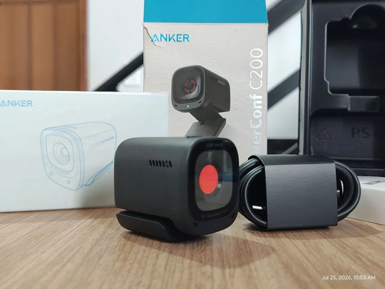 Anker PowerConf C200 Webcam USB Type-C 2K 30 FPS 2 mics - Foto 2
