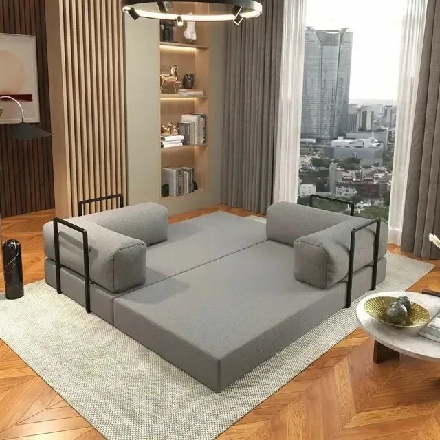 Sofá Cama Franca  na Caixa c/ Espuma D33 Expansível l76 - Foto 5