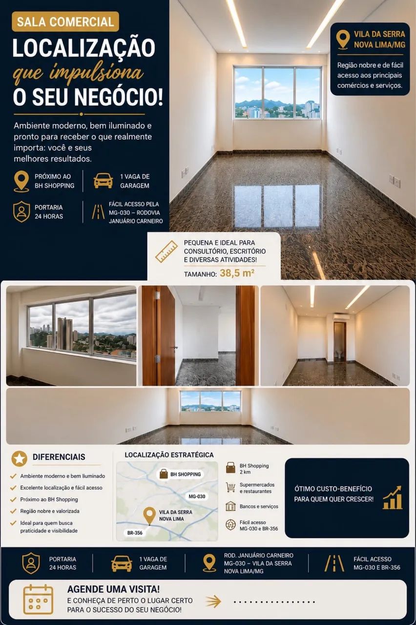Sala Comercial-Nova Lima MG 