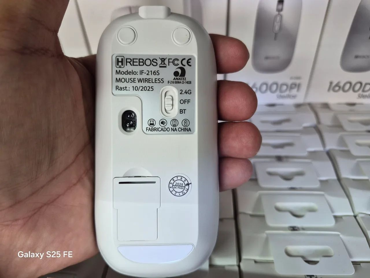 MOUSE BRUSHED PRATA 1600DPI<br>REF: IF-216 S - Foto 4