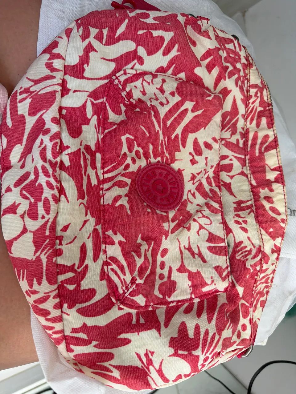 Bolsa Kipling seminova rosa