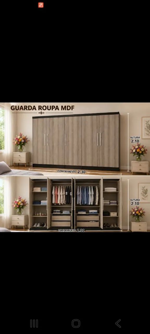 GUARDA ROUPA CASAL - Foto 4