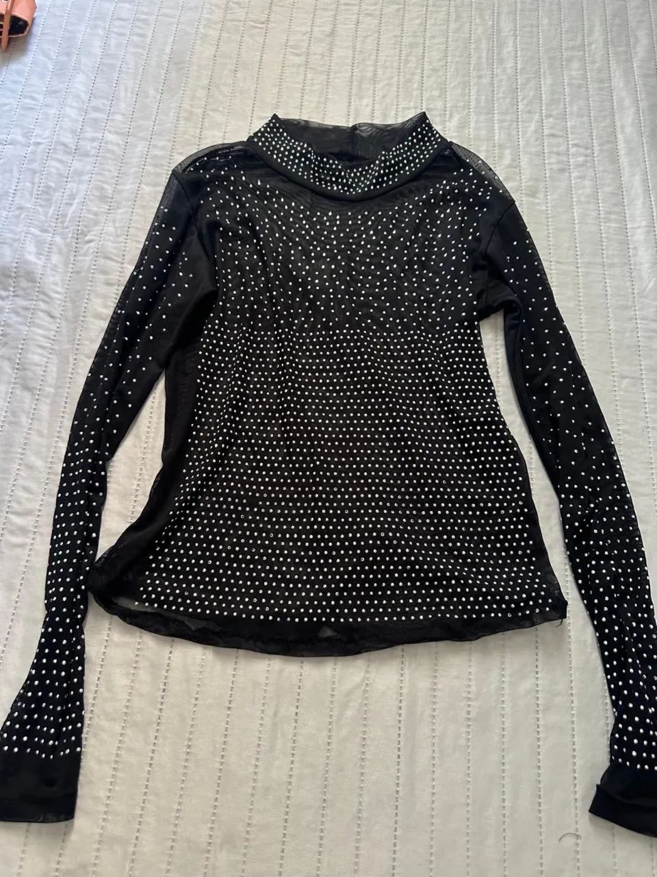 Blusa tule bordada