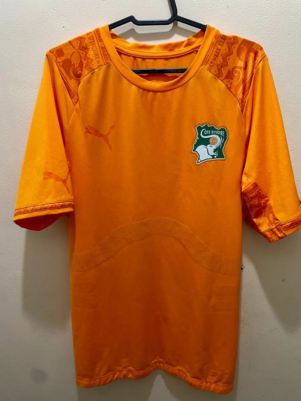 Camisa Costa do Marfim 2014 Puma - Modelo Jogador (Player Issue) - Tam. G, ORIGINAL.