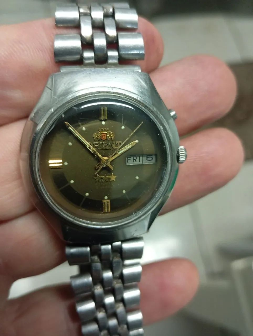 Relógio Oriente automático masculino antigo funcionando perfeitamente  - Foto 2