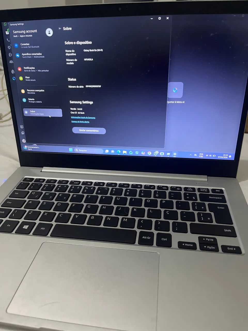 Notebook Galaxy Book Go