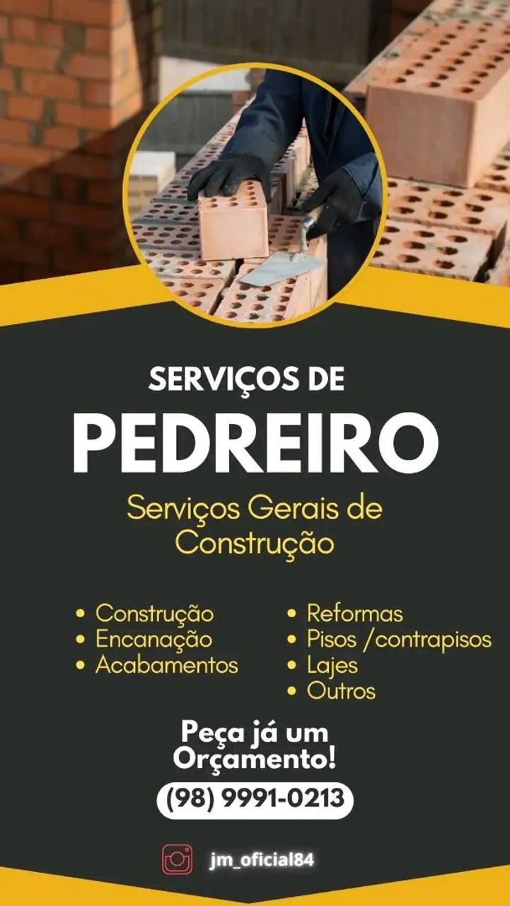 Pedreiro azulejista! 
