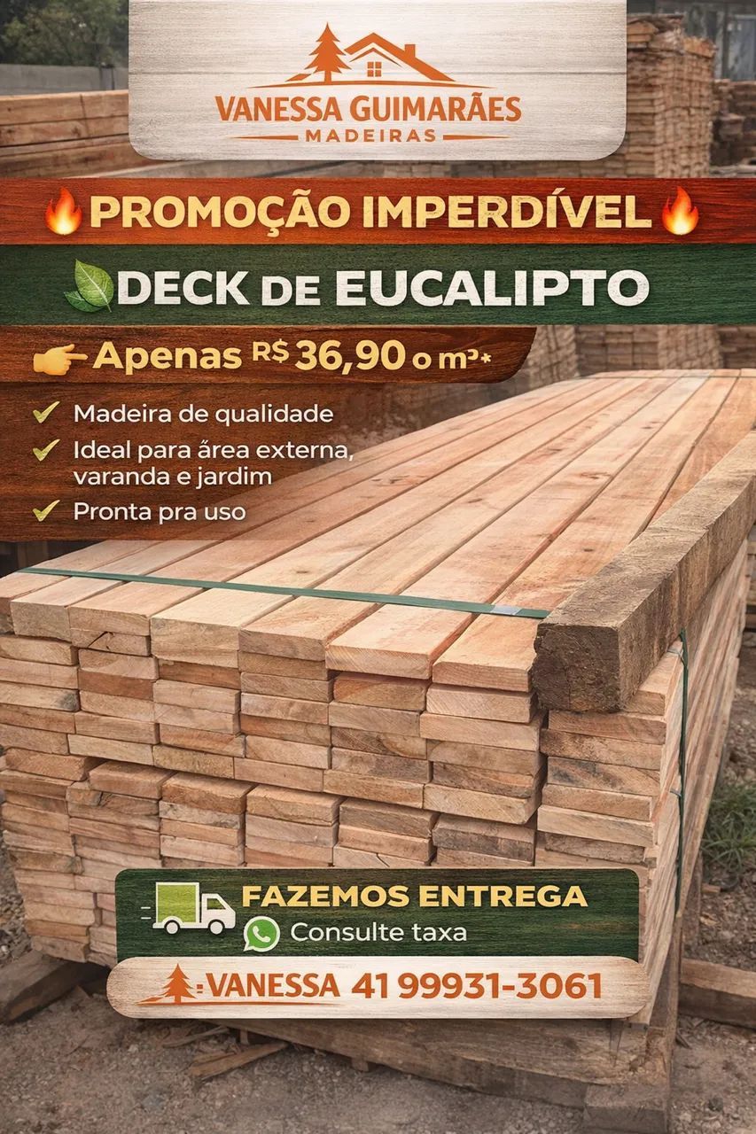 Deck eucalipto natural 