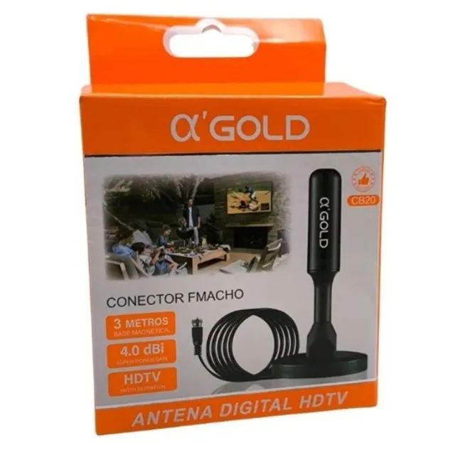 Antena Digital externa e interna aprova Dágua 5 Metros de Cabo Agold Loja Coimbra Entrega - Foto 2