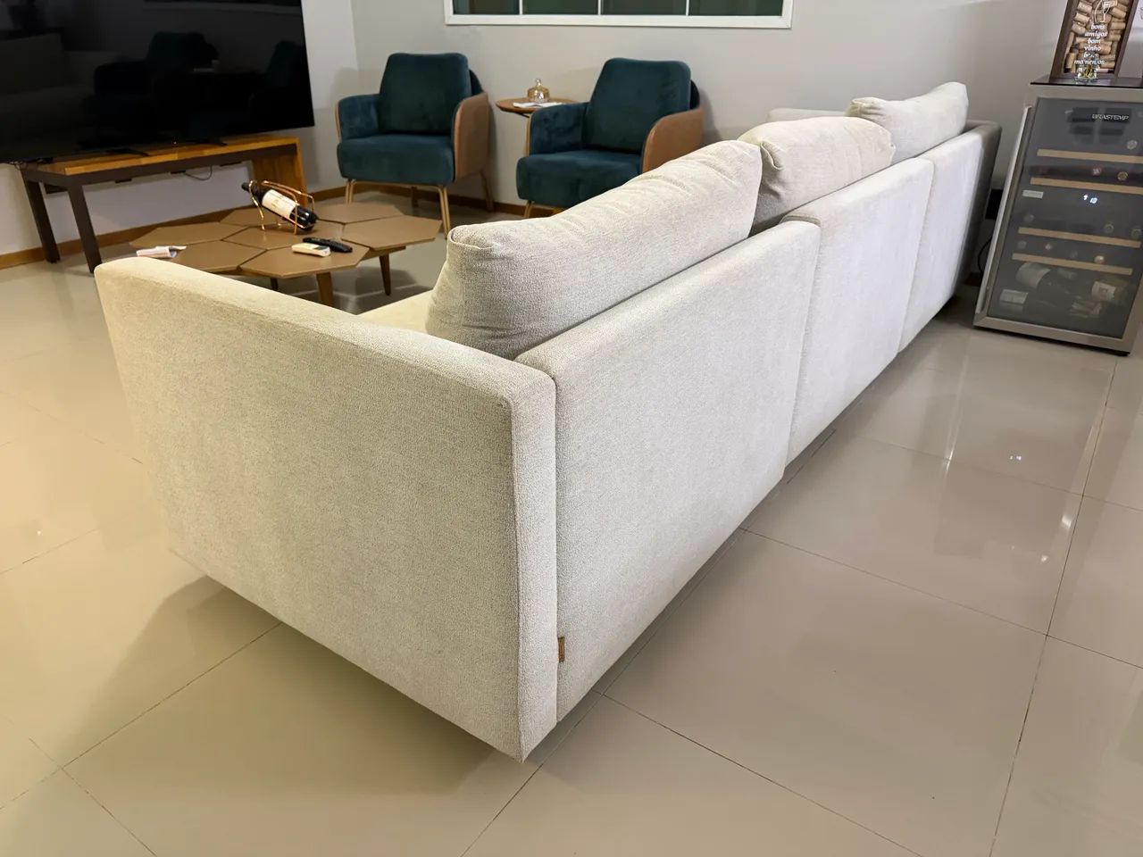 Sofá Century 3 Lugares Grande - Excelente Estado - Foto 3