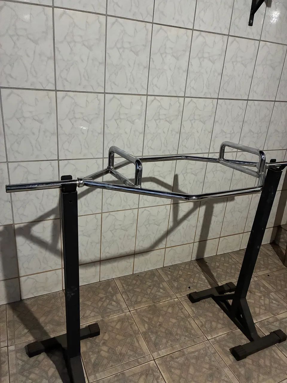 Barra hexagonal ponteiras tradicionais + presilhas 