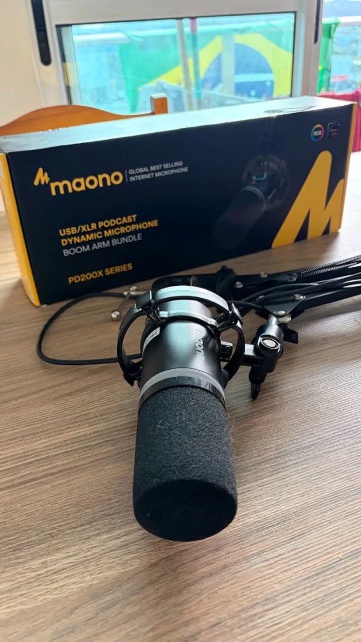 Kit Microfone Maono Pd200xs Usb/xlr Braço Articulado