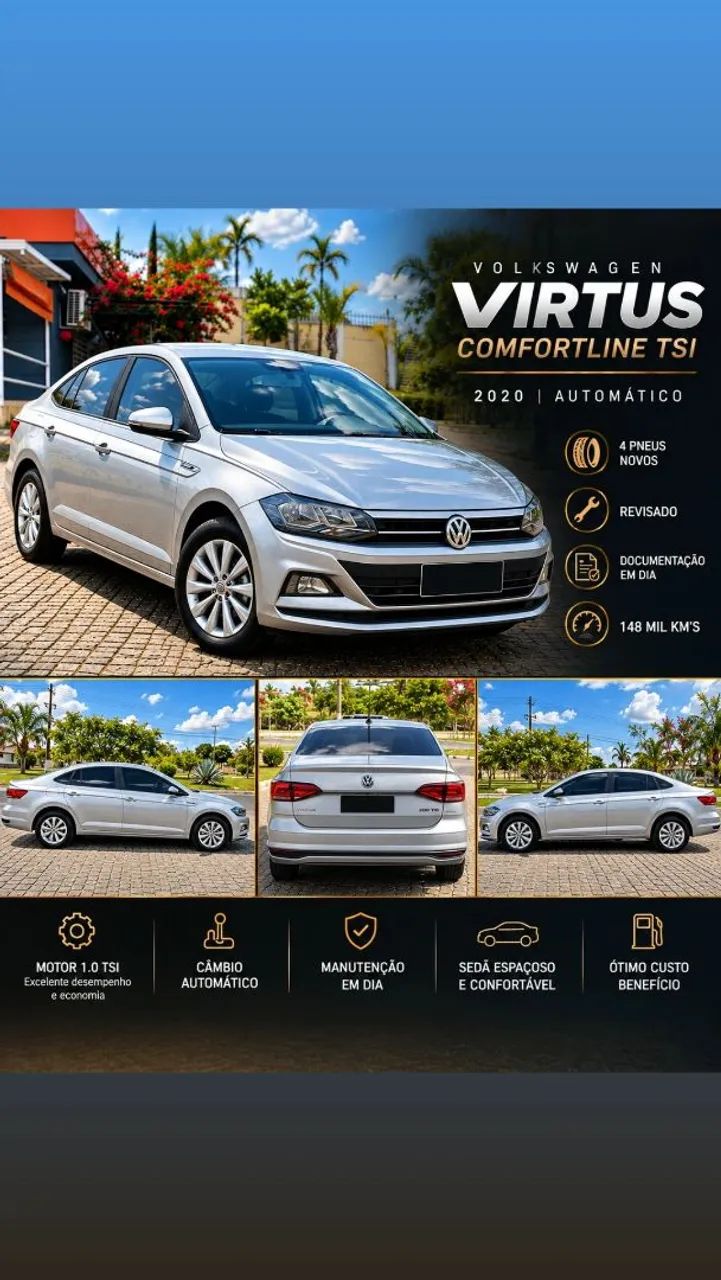 Volkswagen Virtus 1.0 TSI AT 2020