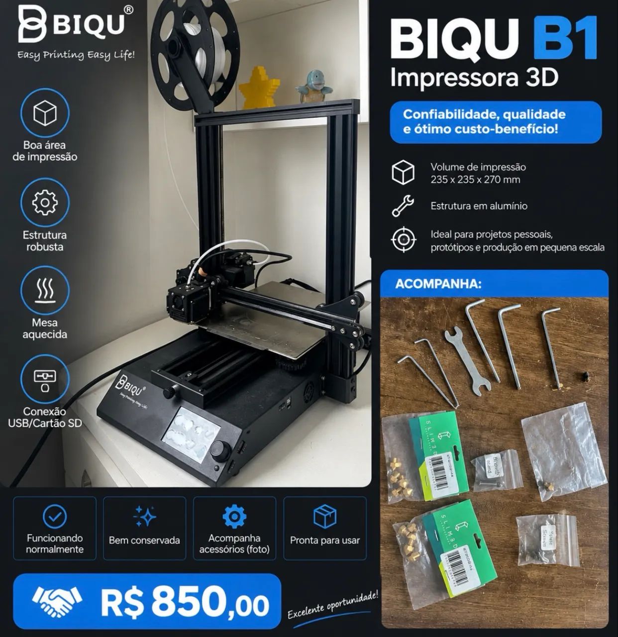 Impressora 3D BIQU B1 