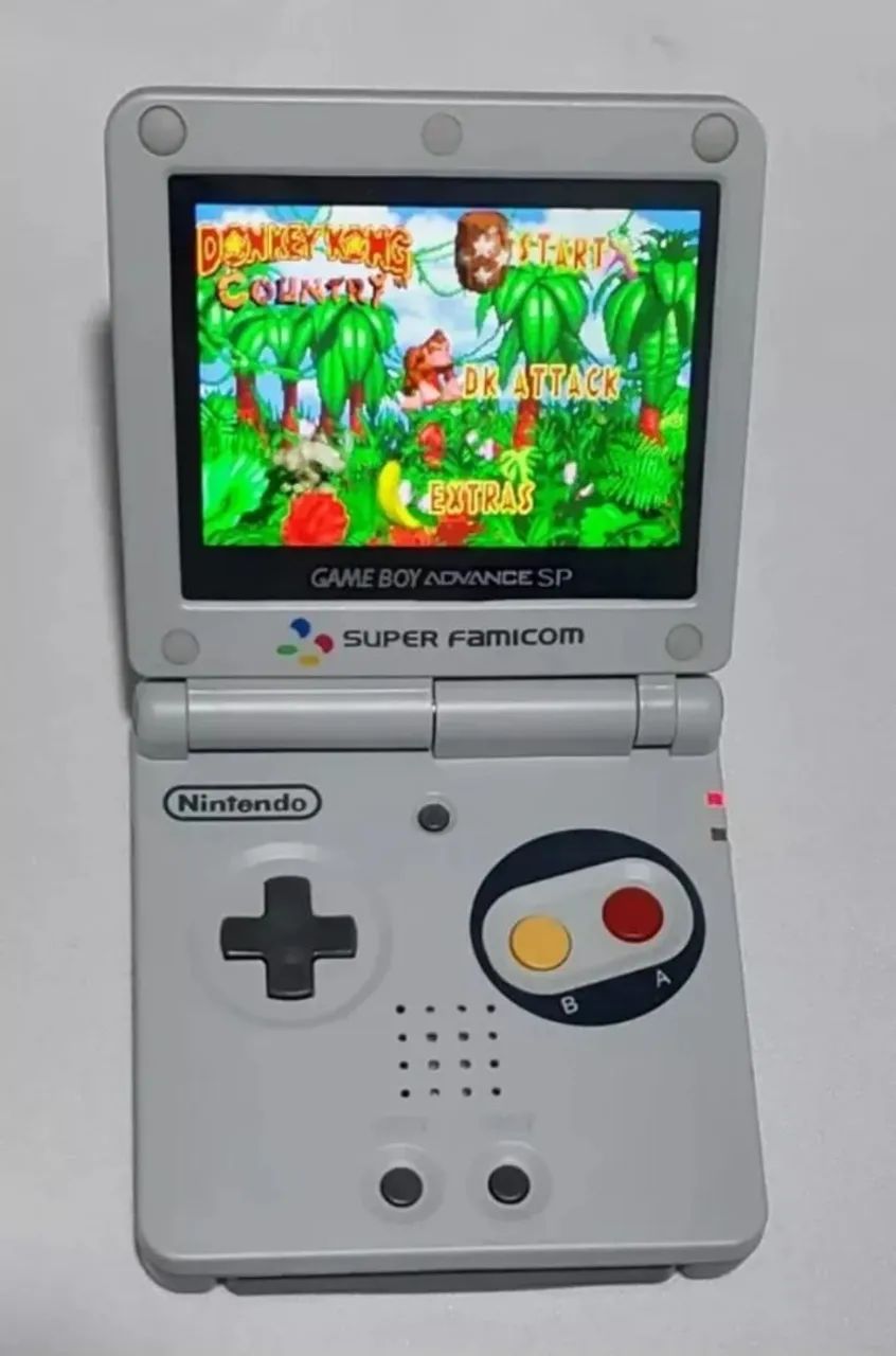 Nintendo Game Boy Advance SP IPS Backlight Sfamicom - Foto 2
