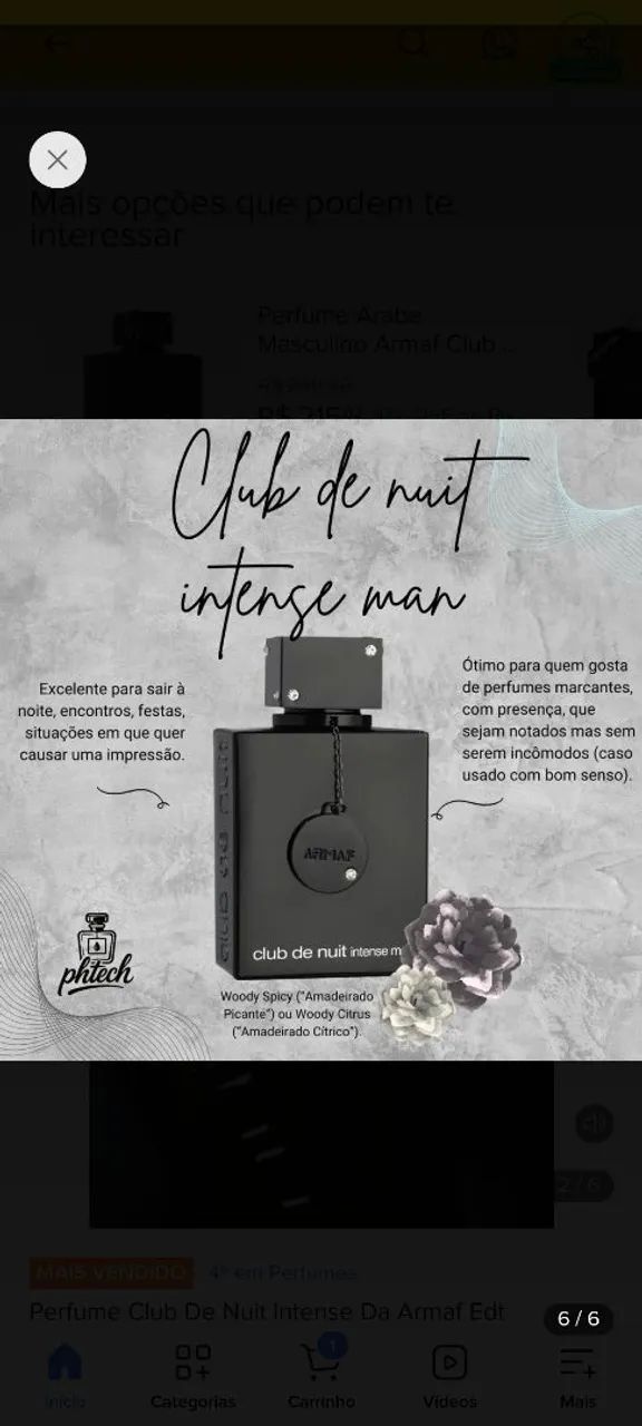 Perfume armaf club de nuit intense man 