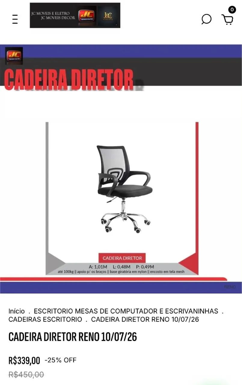 CADEIRA DIRETOR
