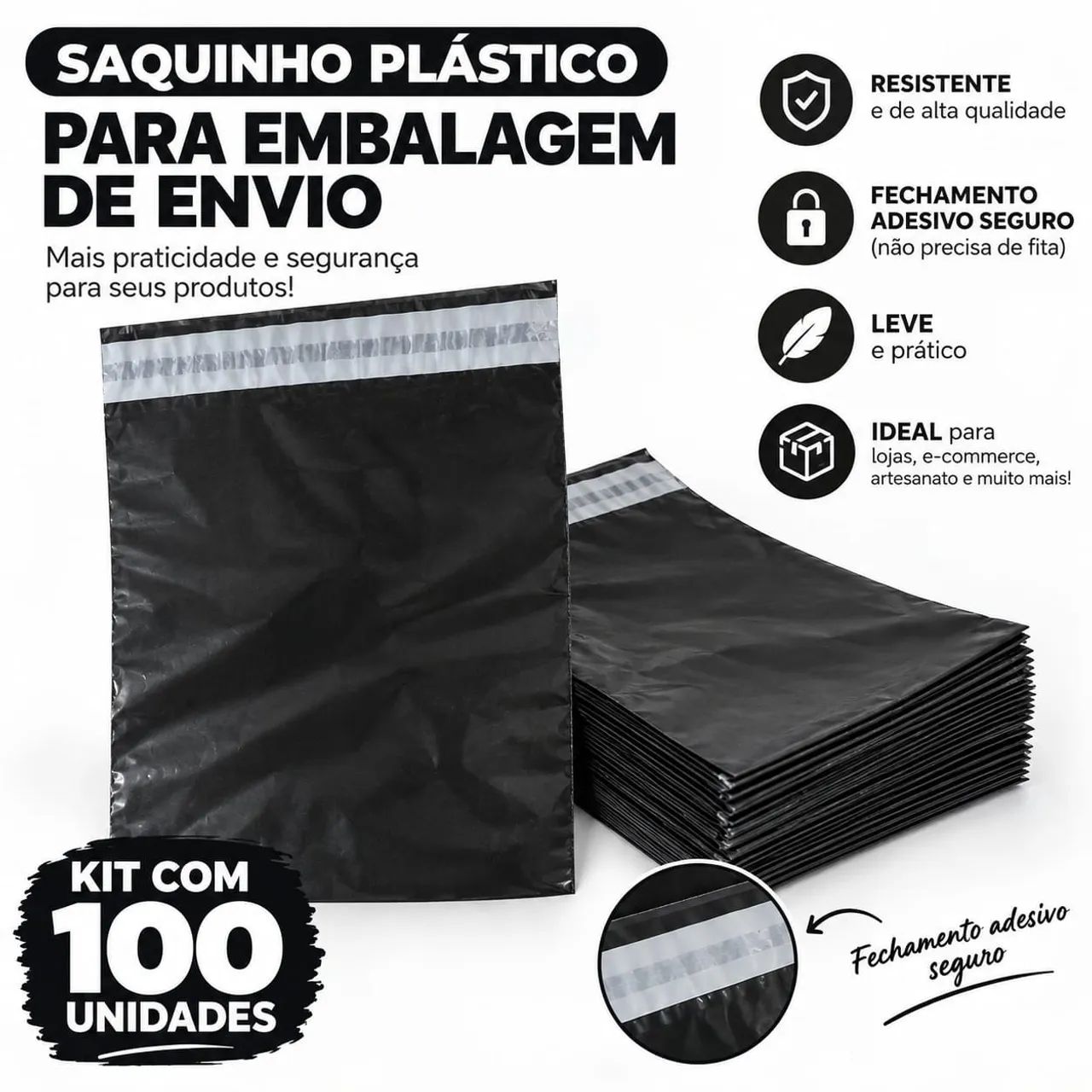 100 Envelope de segurança 15x20
