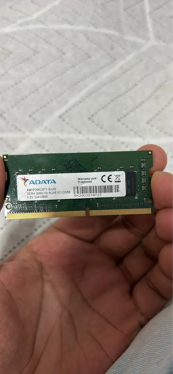 Memória ram 8gb ddr4 notebook