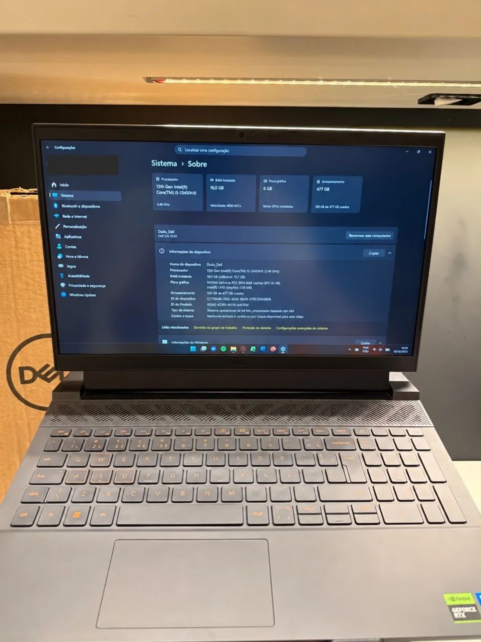 Notebook Gamer Dell G15 5530  - Foto 2