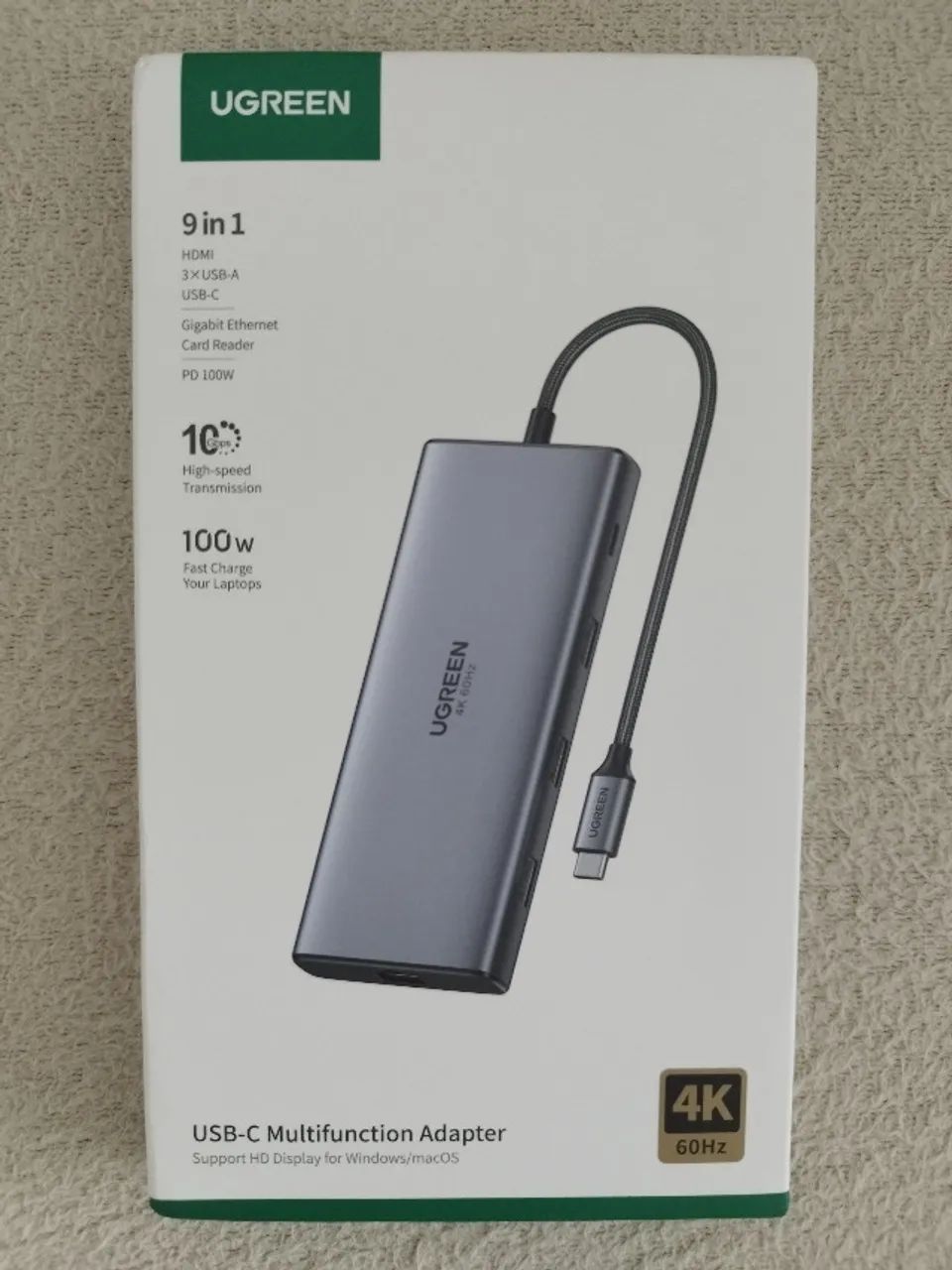 Hub Ugreen USB-C 9x1 10 Gbps