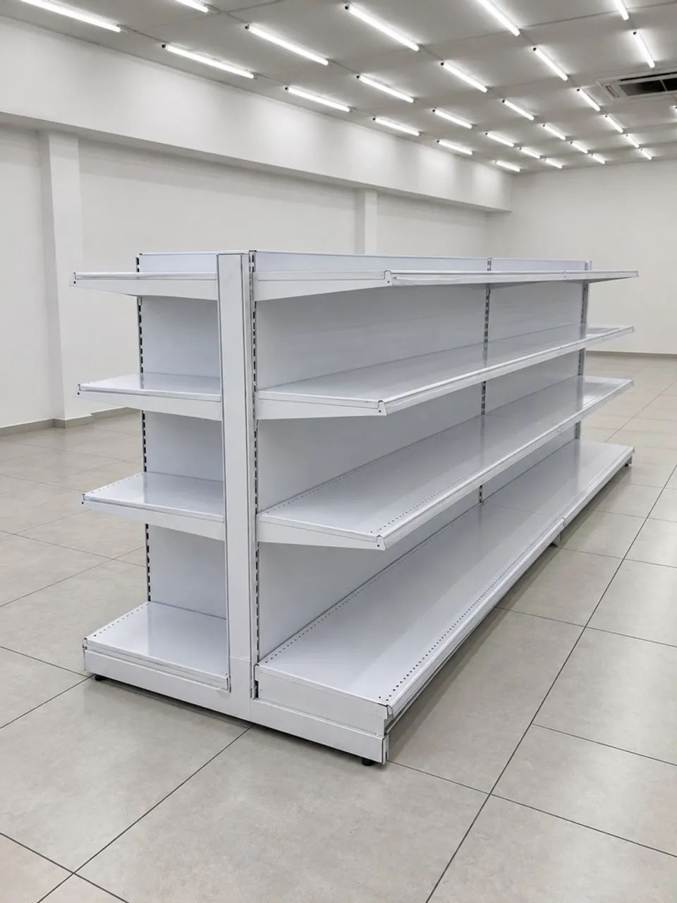  gôndola central de aço para supermercado