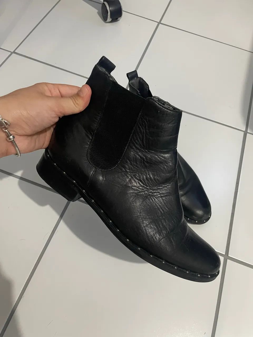 Bota couro 