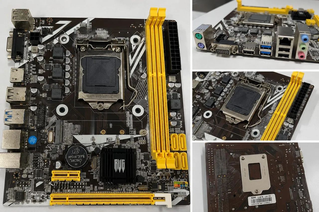 ? Placa-Mãe H81M LGA1150 DDR3 ? FUNCIONANDO - Foto 2