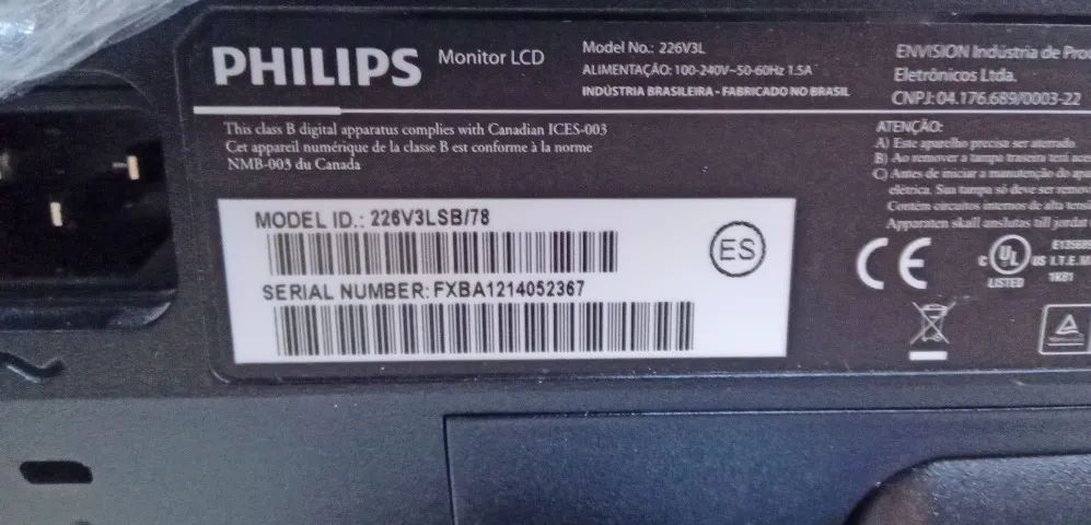Monitor Philips 22 polegadas funcionando - Foto 2