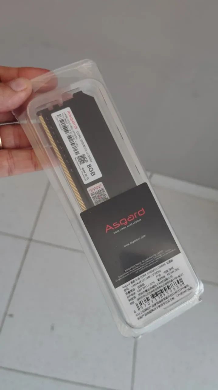 Memória 8GB DDR4 3200Mhz Asgard  - Foto 3